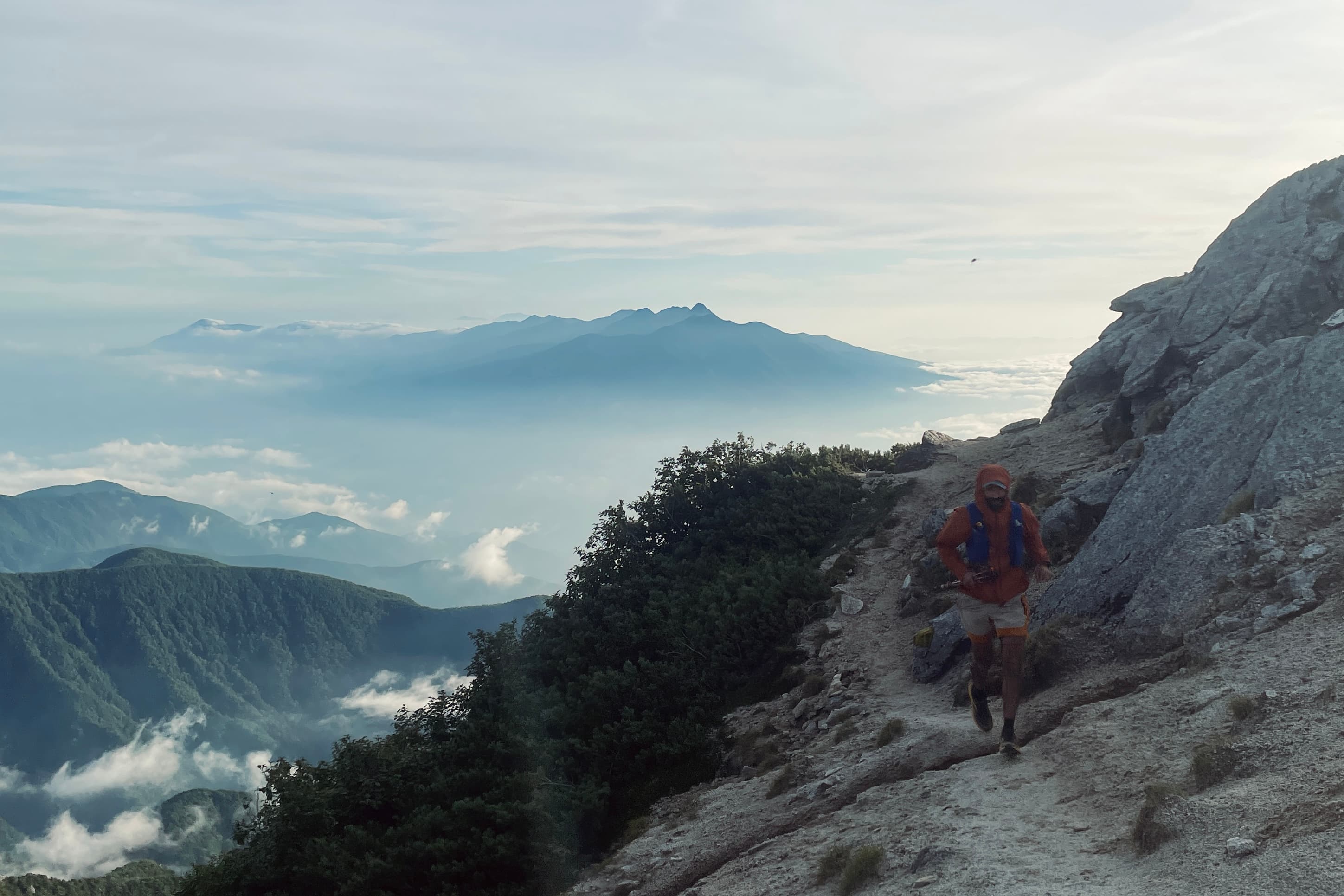 Trail running in the Southern Alps
